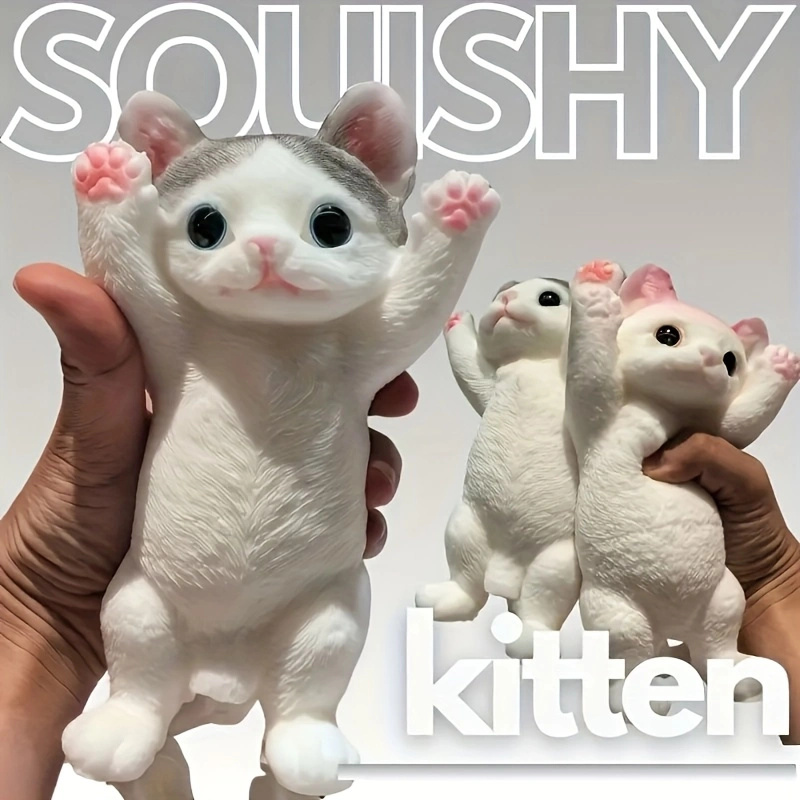 Kids Toys Entertainer - 1Pc Squishy Cute Cats Animal Squeeze