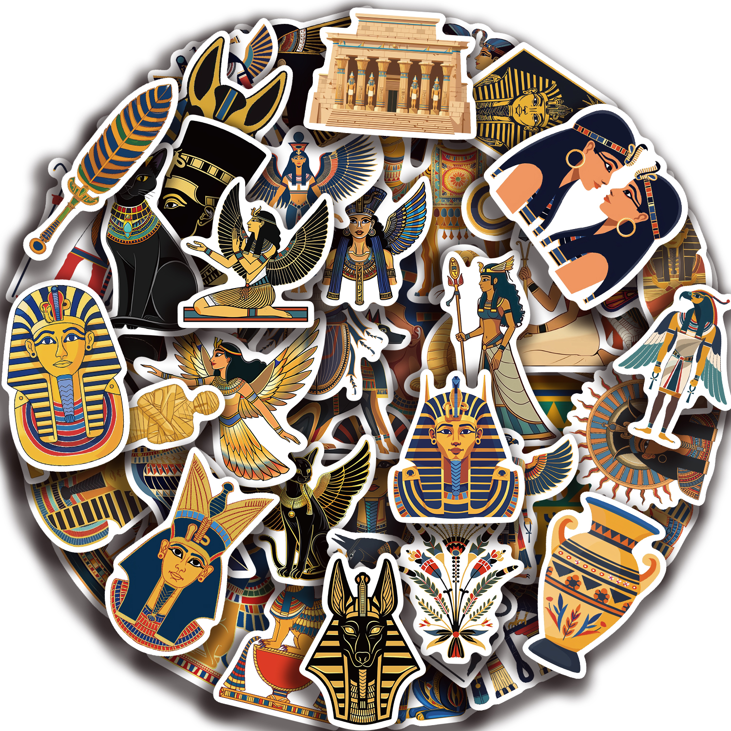 Kids Toys Egypt - 50PCS Ancient Egypt Stickers Waterproof DIY