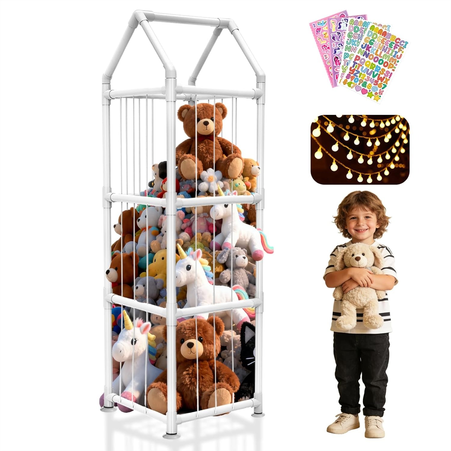 Kids' Toys - Stuffed Animal Storage with Suction Cups,