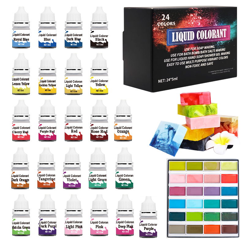 Slime Making Kit - 24-color bath ball soap dye –