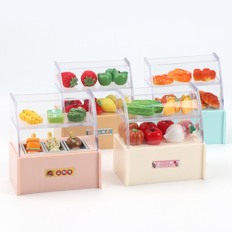 Kids Toys Play - 1/12 Dollhouse Mini Supermarket Convenience Store