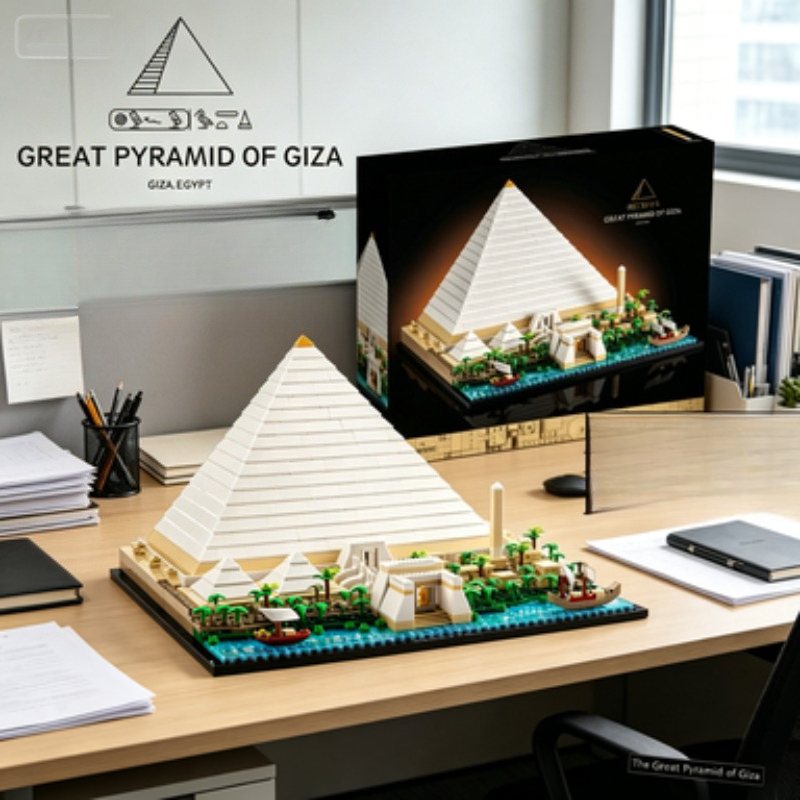 Kids Toys Egypt - Bandai 21058 1476PCS Pyramid of Giza