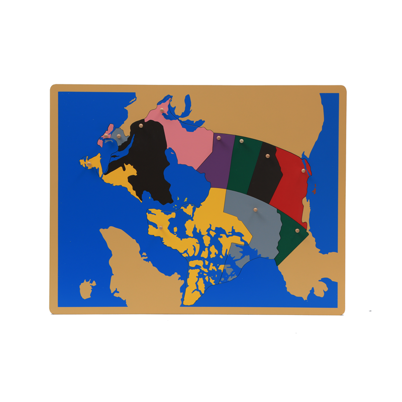 Wood  Map Puzzle of Canada Mon - Kids Toys Canada avaliação e preço