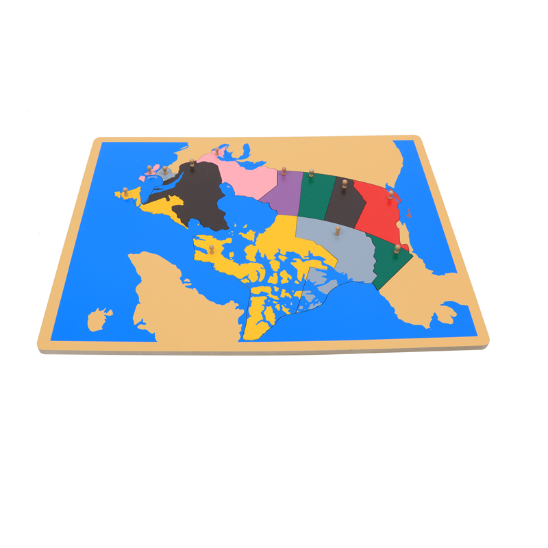 Wood  Map Puzzle of Canada Mon - Kids Toys Canada avaliação e preço