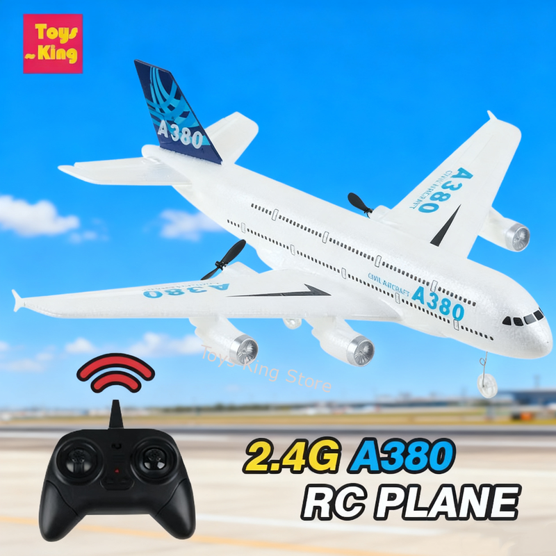 2.4G RC A380 Foam Airplane Gyr - Kid Toys And More avaliação e preço