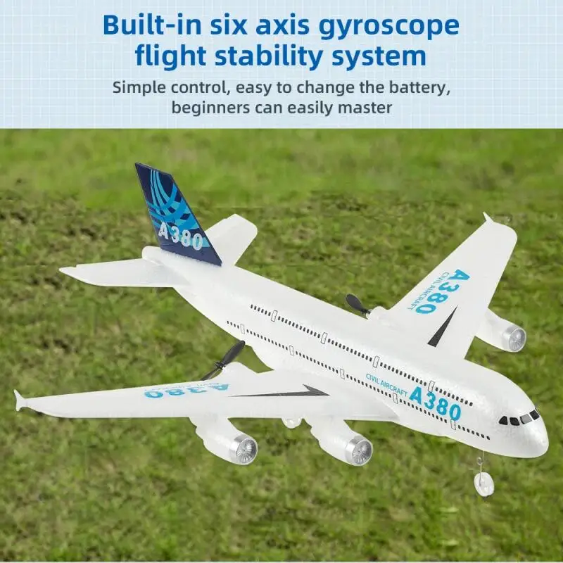 2.4G RC A380 Foam Airplane Gyr - Kid Toys And More avaliação e preço