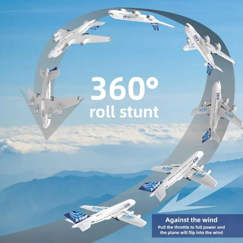 2.4G RC A380 Foam Airplane Gyr - Kid Toys And More avaliação e preço