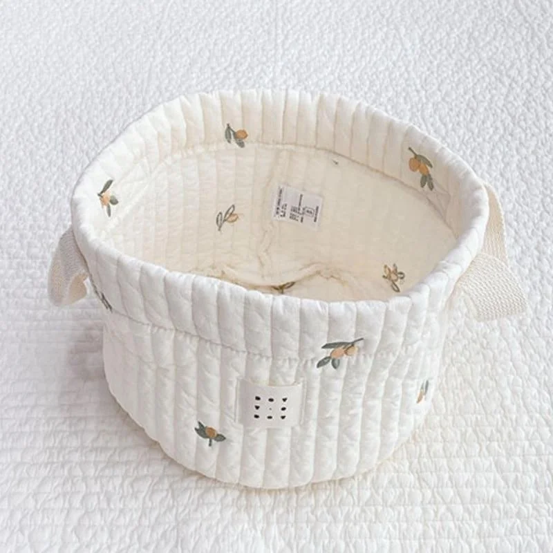 Cute Bear Embroidery Diaper Ba - Kids Toys Basket avaliação e preço