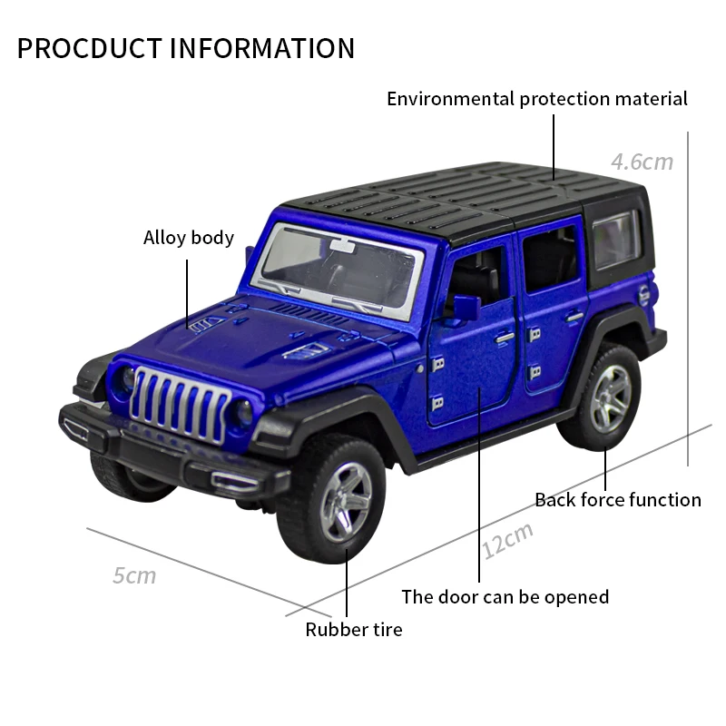 Bagged 1:36 alloy JEEPS Wrangl - Kids Toys Jeep avaliação e preço