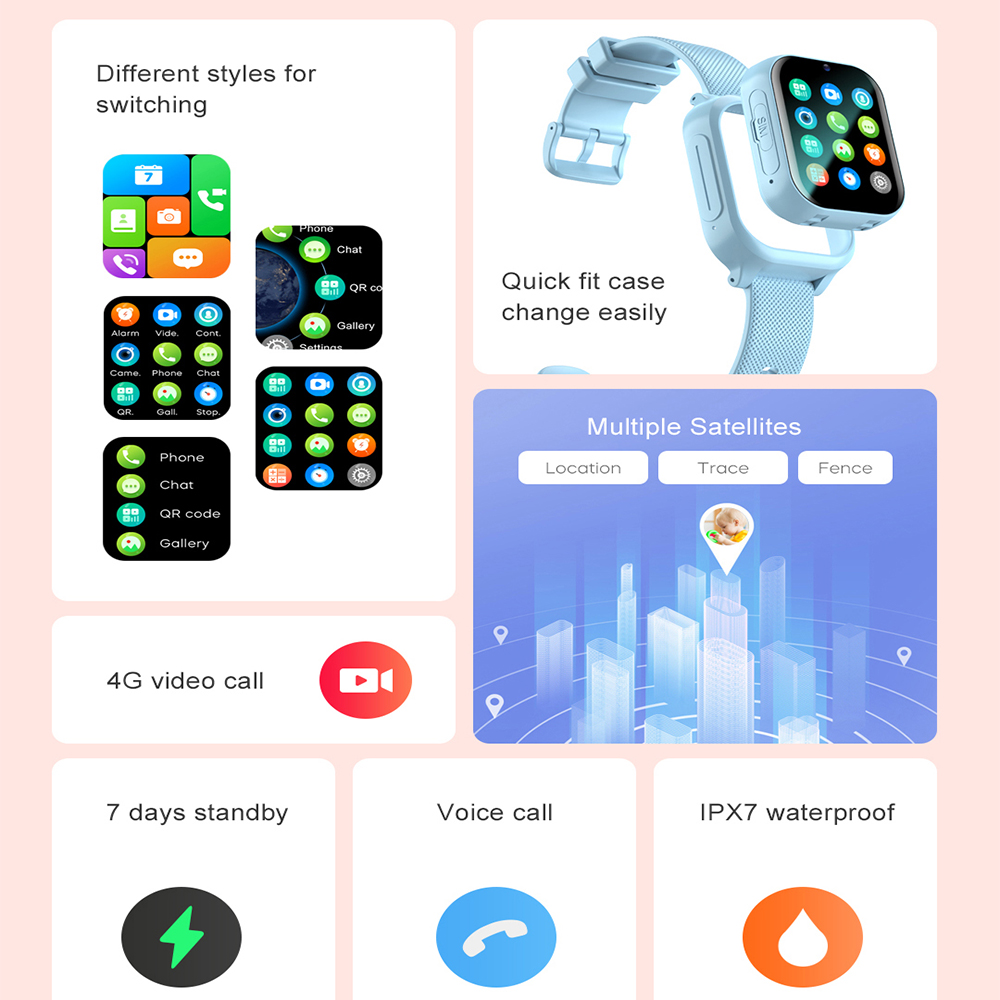 Smart Watch Kids 4G GPS WIFI V - Kids Smartwatch Gps avaliação e preço