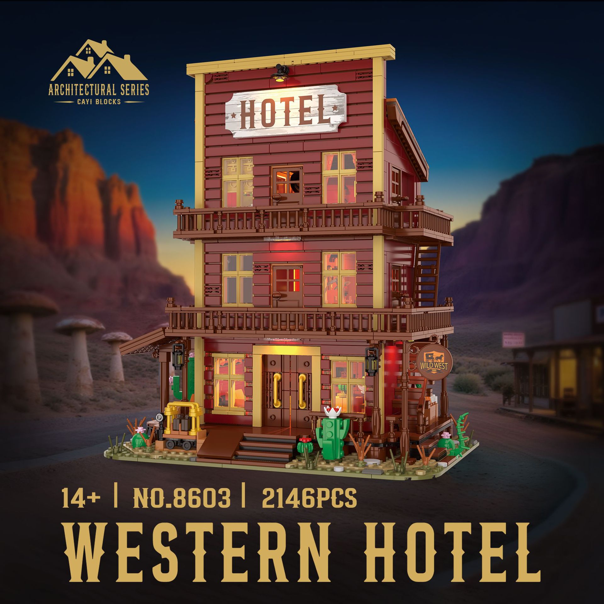 Western Hotel Cartoon Small Pa - Kids Toys Exhibition avaliação e preço