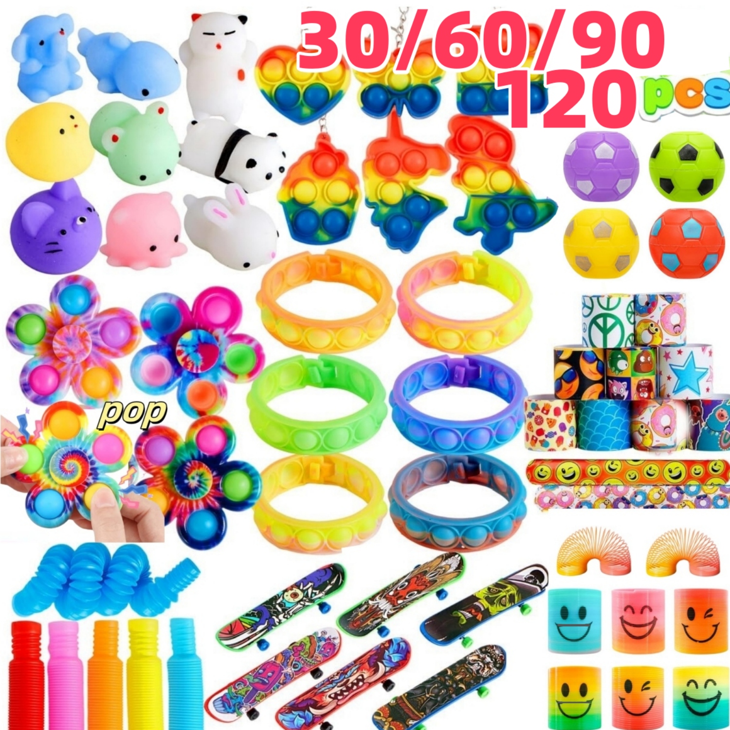 Bulk Pack of 30-120 Popular Fi - Kids' Toys avaliação e preço