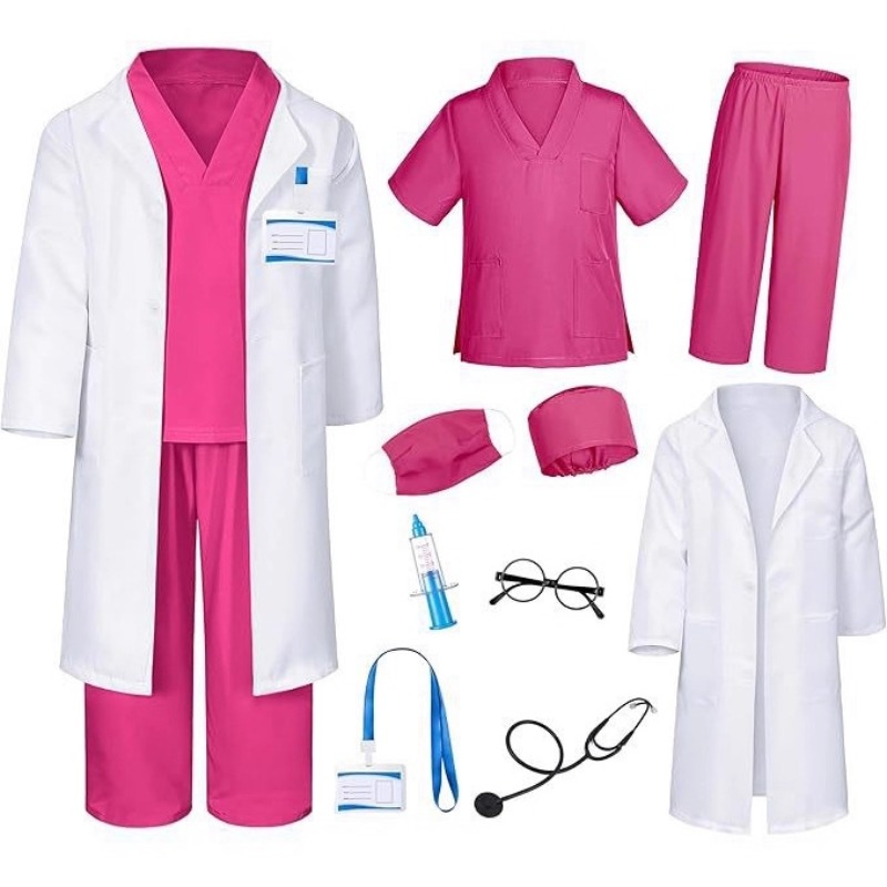 Kids Doctor Nurse Costume Whit - Kids Toys Play avaliação e preço