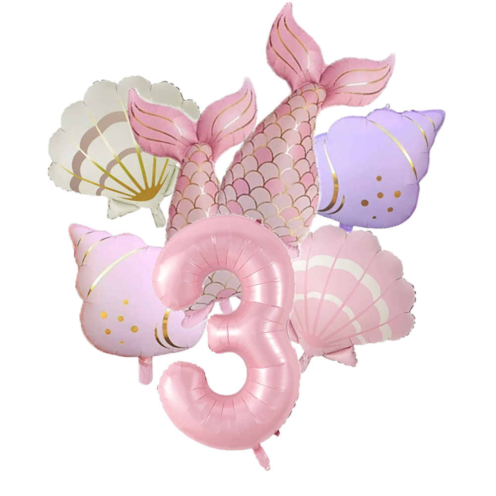 7pcs Ocean Mermaid Tail Shell  - Water Balloon Set avaliação e preço