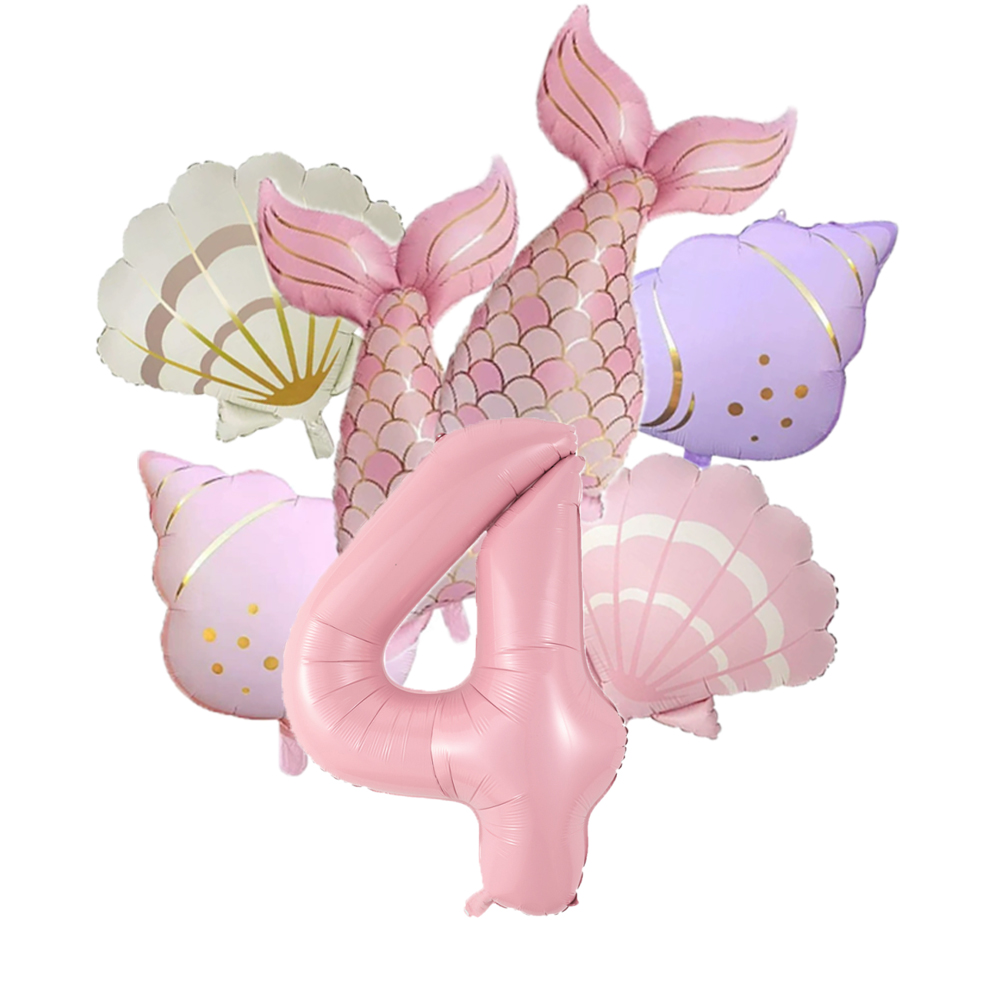 7pcs Ocean Mermaid Tail Shell  - Water Balloon Set avaliação e preço
