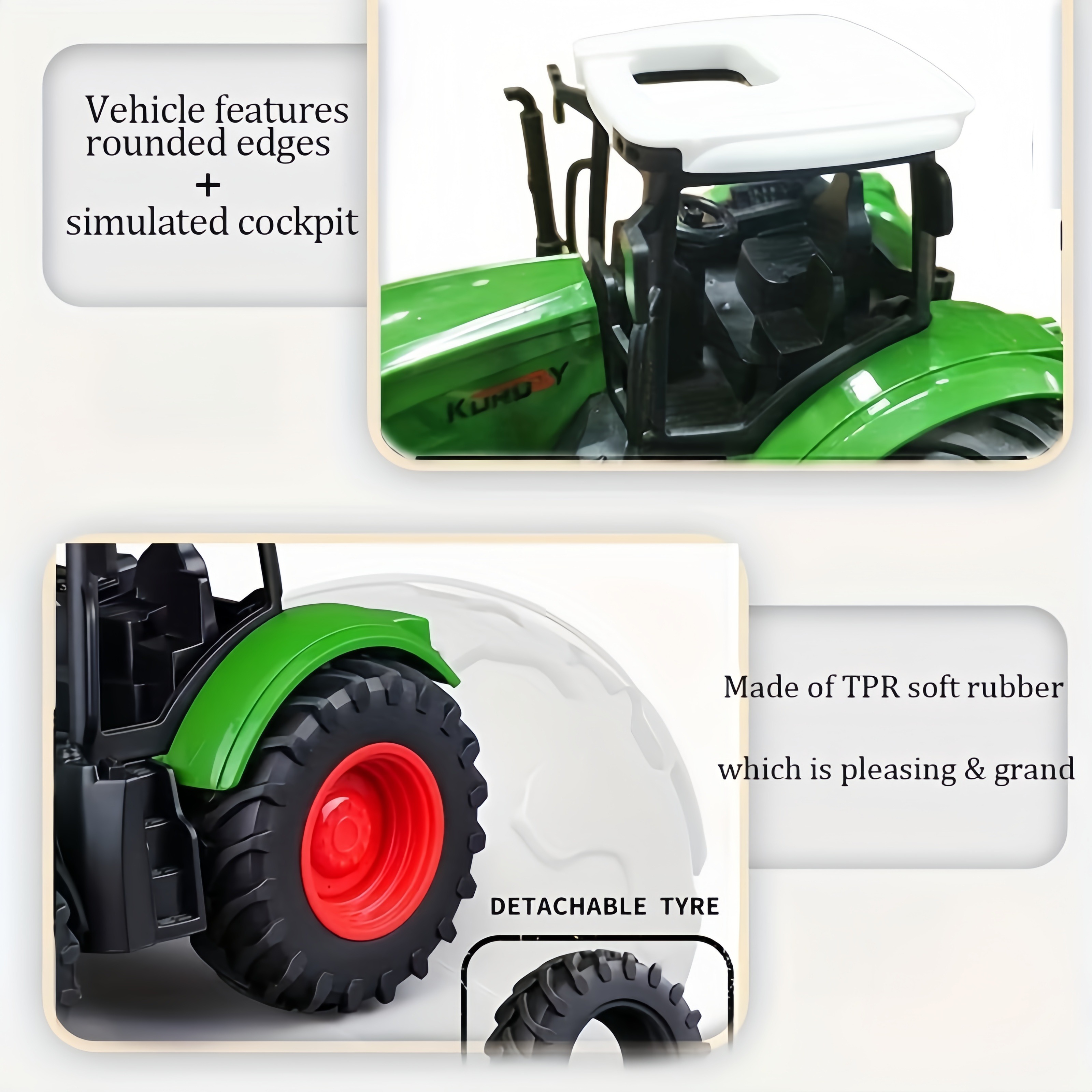 Farm Tractor Toy Set for Kids: - Kids Toys Entertainer avaliação e preço