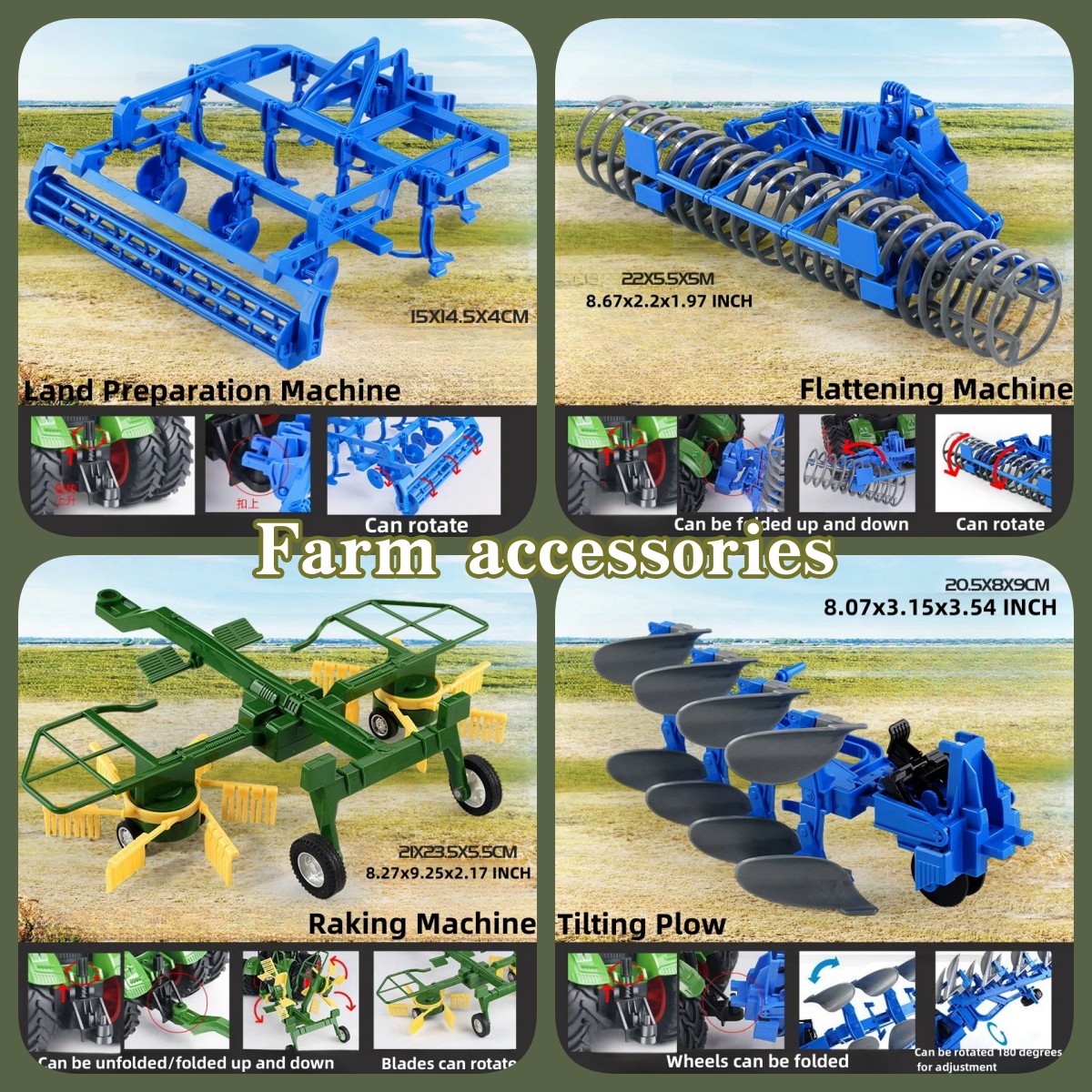 Farm Tractor Toy Set for Kids: - Kids Toys Entertainer avaliação e preço