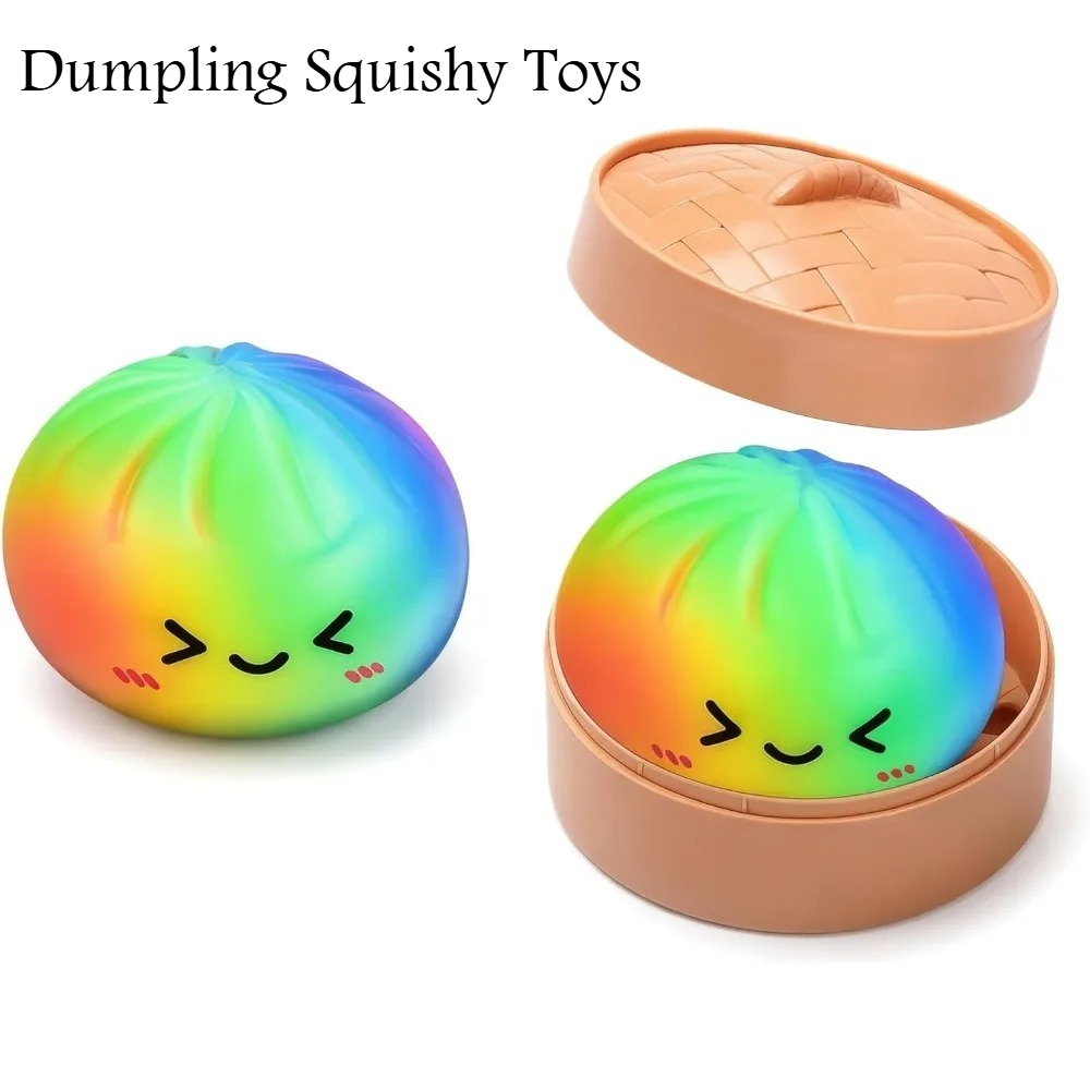 Rainbow Dumpling Squishy Toy T - Kids Toys Basket avaliação e preço