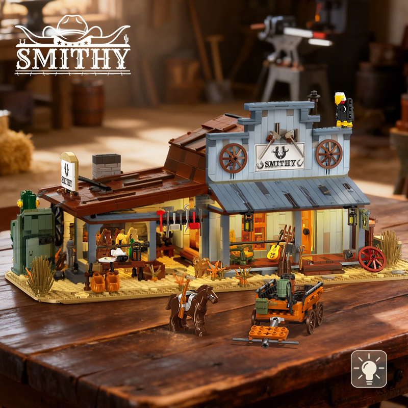 2718PCS Retro Blacksmith Shop  - Kids Toys Shop avaliação e preço