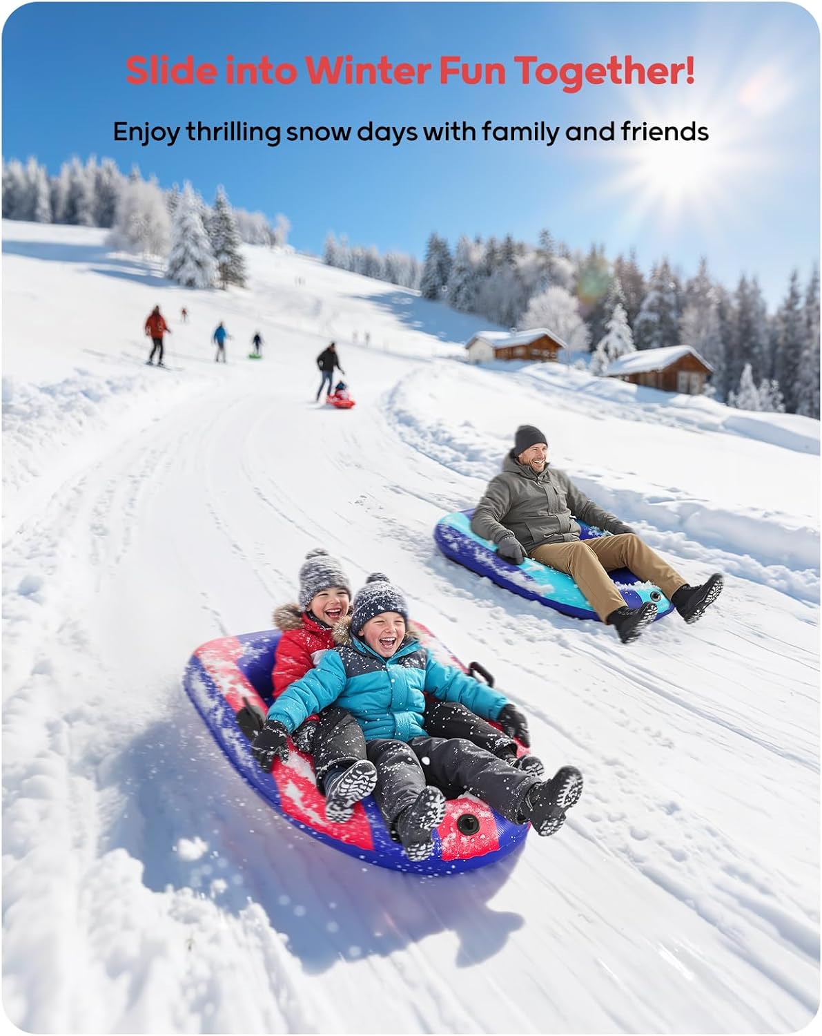 QPAU Inflatable PVC Snow Sled  - Kids' Toys avaliação e preço
