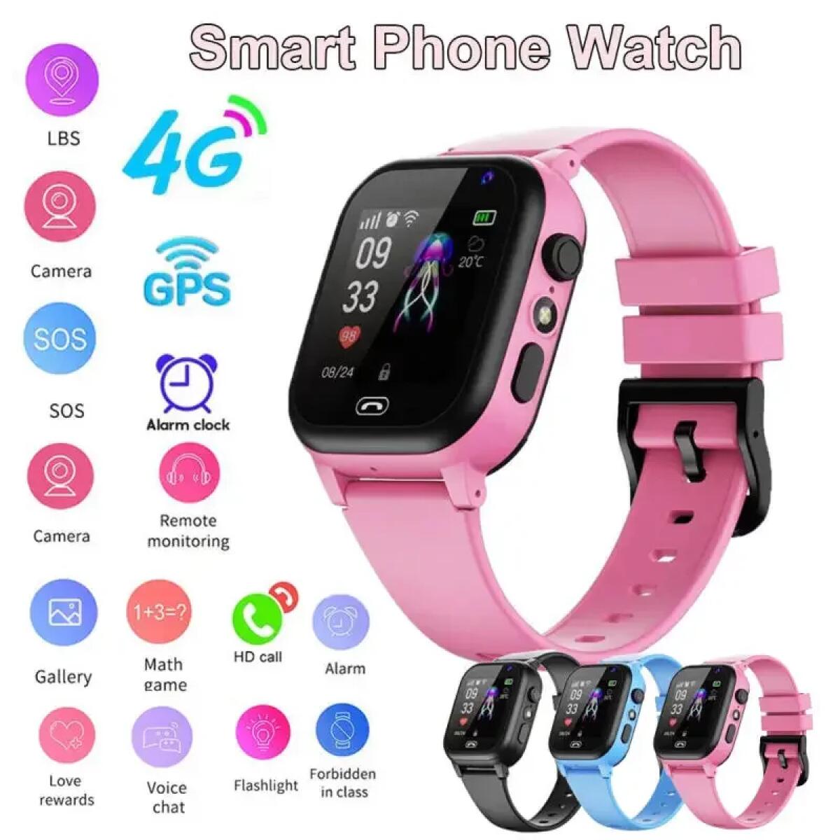 Kids Smart Watch 4G Multifunct - Kids Smartwatch Gps avaliação e preço
