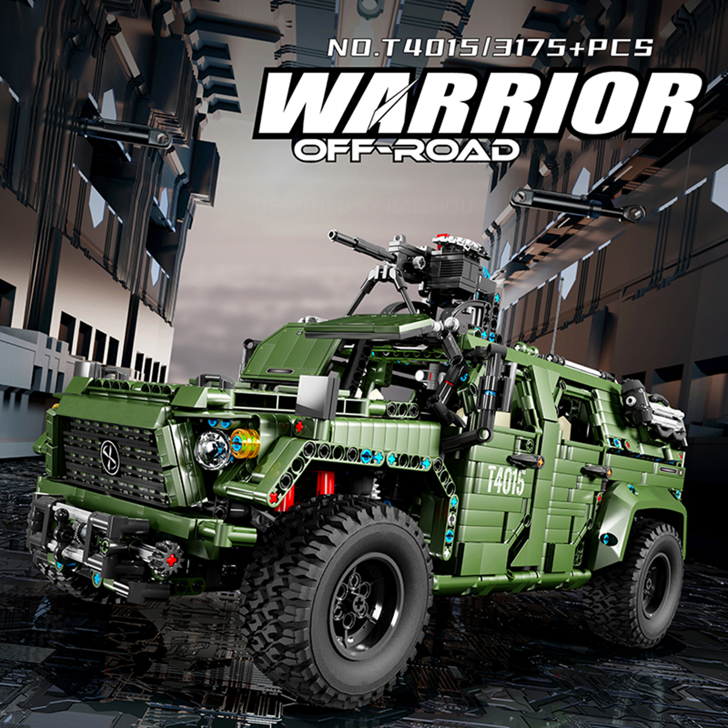 3175PCS Army Green Jeep Buildi - Kids Toys Jeep avaliação e preço