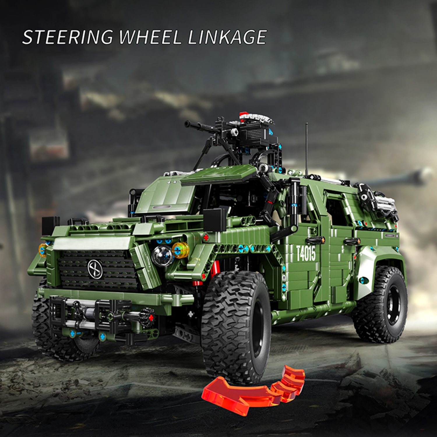 3175PCS Army Green Jeep Buildi - Kids Toys Jeep avaliação e preço