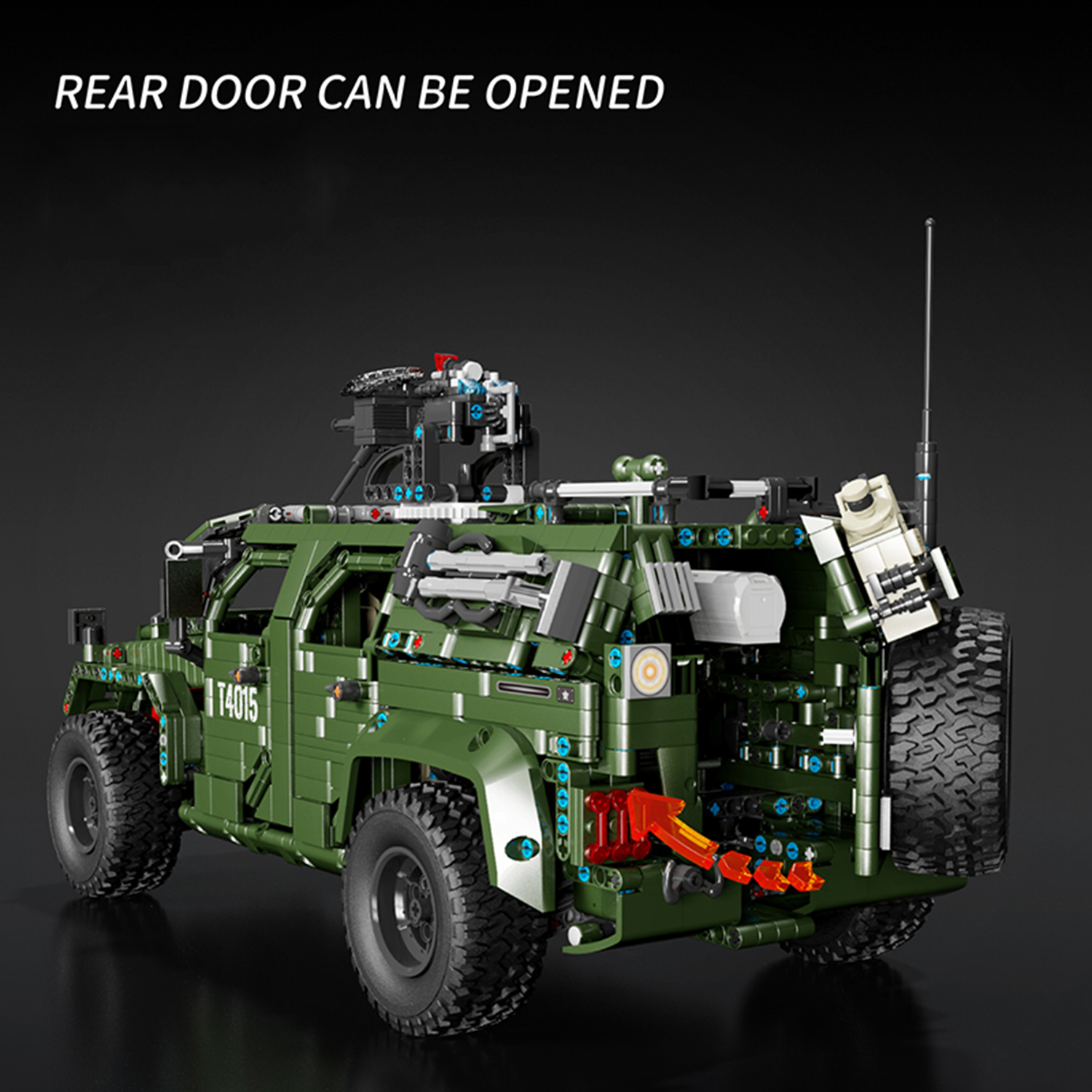 3175PCS Army Green Jeep Buildi - Kids Toys Jeep avaliação e preço