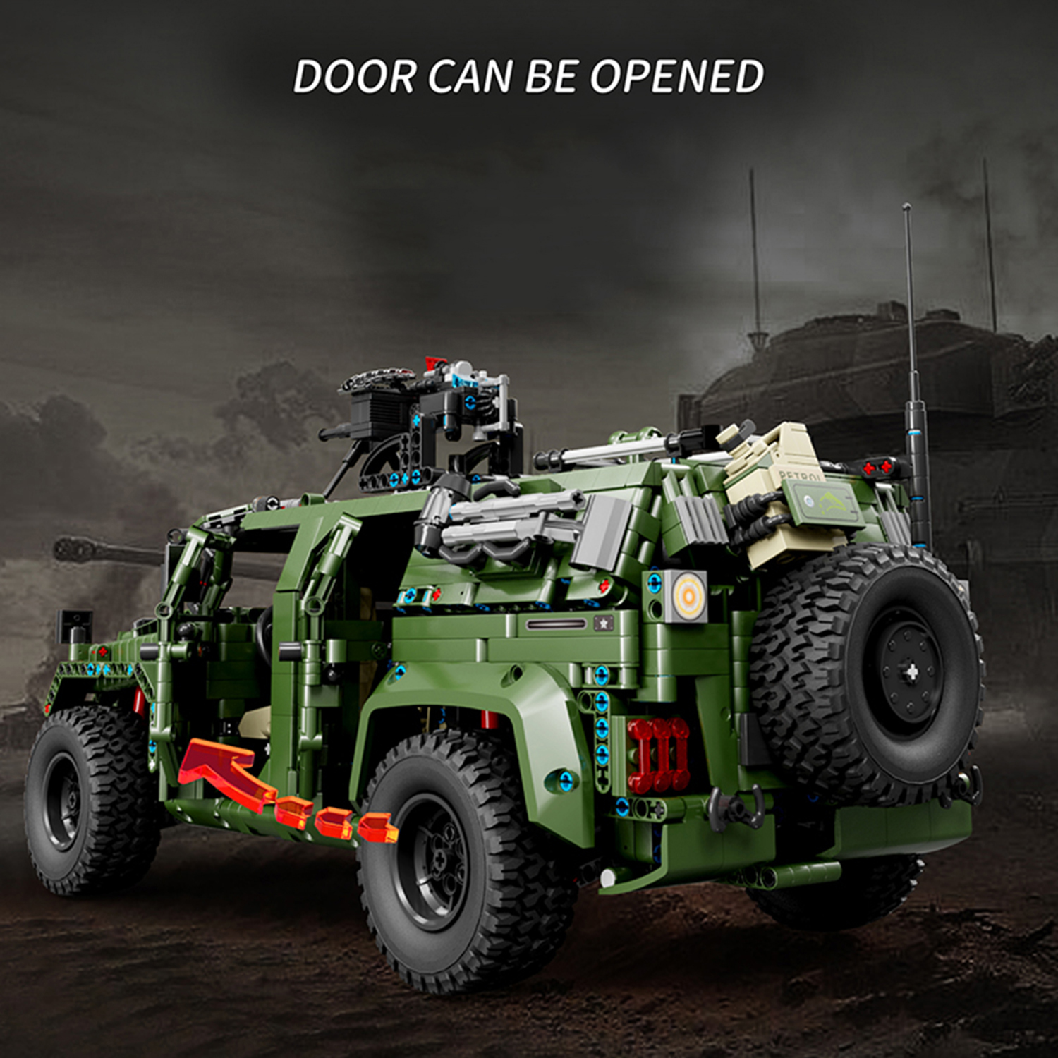 3175PCS Army Green Jeep Buildi - Kids Toys Jeep avaliação e preço