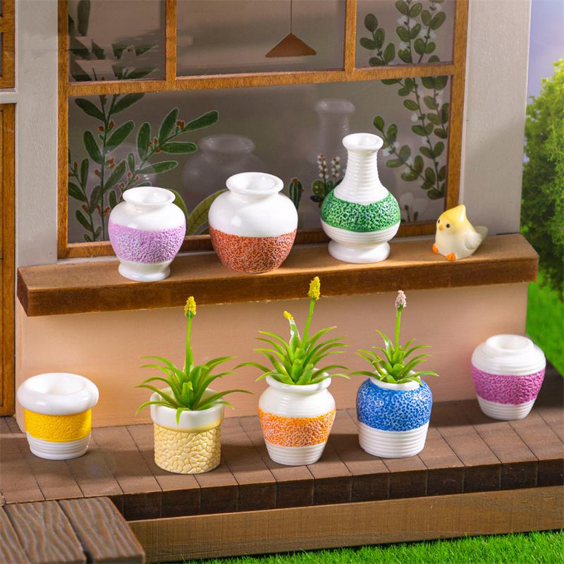 [JN] 5 PCS Cute Dollhouse Mini - Kids Toys Home avaliação e preço
