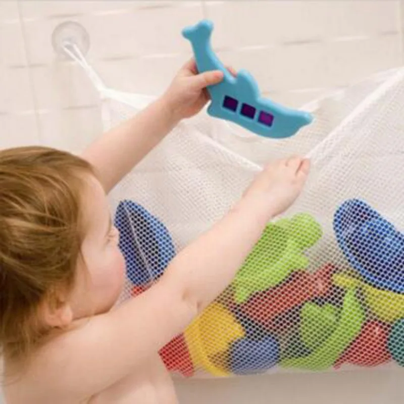 Baby Bathroom Mesh Bath Bag Ki - Kids Toys Basket avaliação e preço
