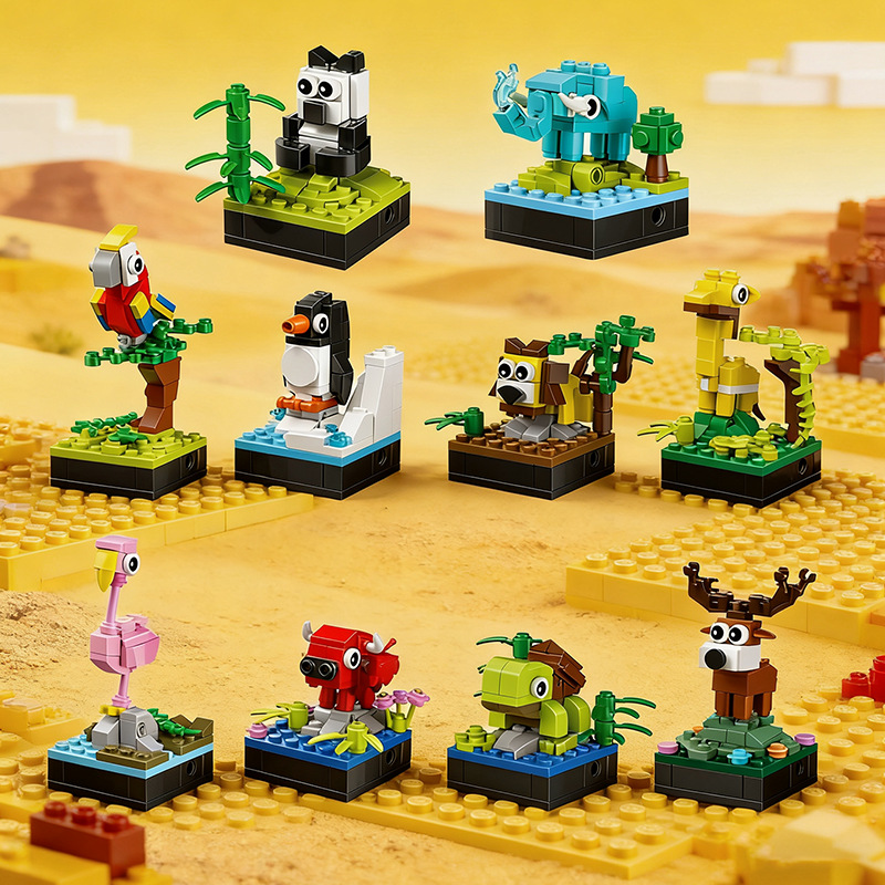 Cartoon Animal IP Building Blo - Kids Toys Exhibition avaliação e preço