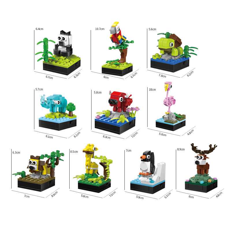 Cartoon Animal IP Building Blo - Kids Toys Exhibition avaliação e preço