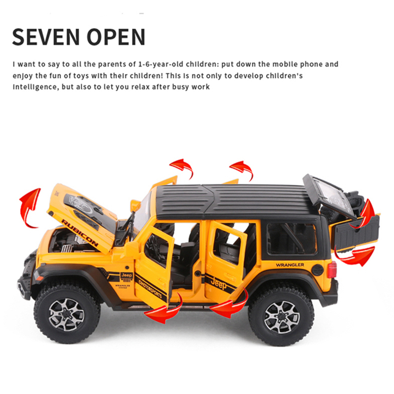 1:22 Jeeps Wrangler Rubicon Al - Kids Toys Jeep avaliação e preço