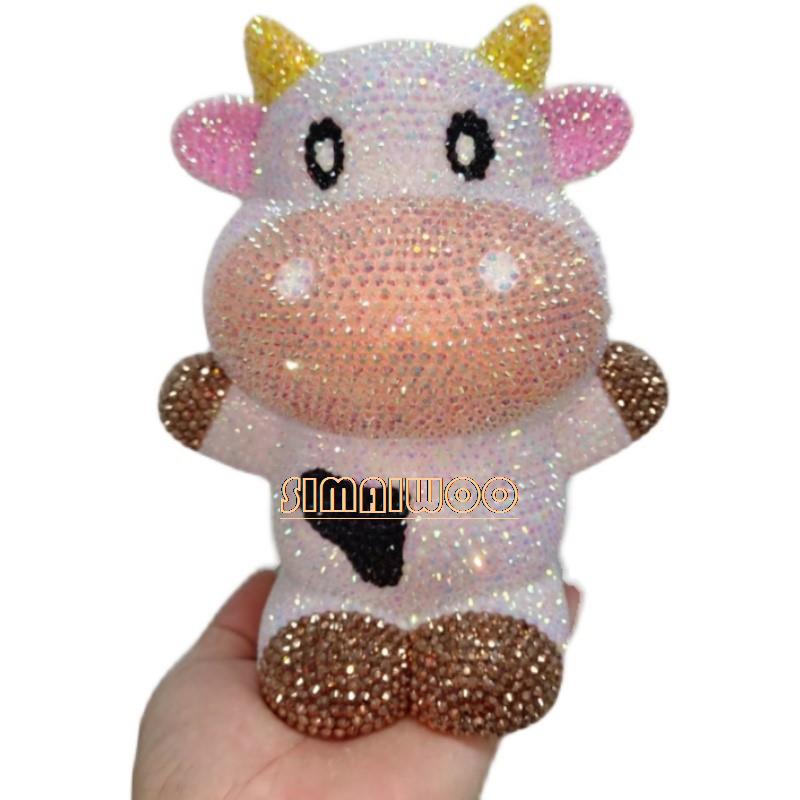 DIY Rhinestone Art Cow Doll To - Kids Toys Exhibition avaliação e preço