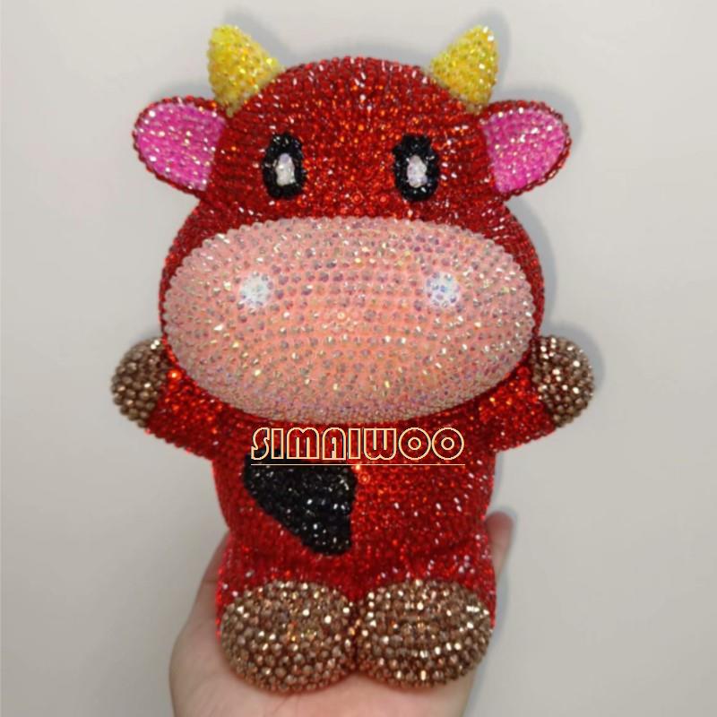 DIY Rhinestone Art Cow Doll To - Kids Toys Exhibition avaliação e preço