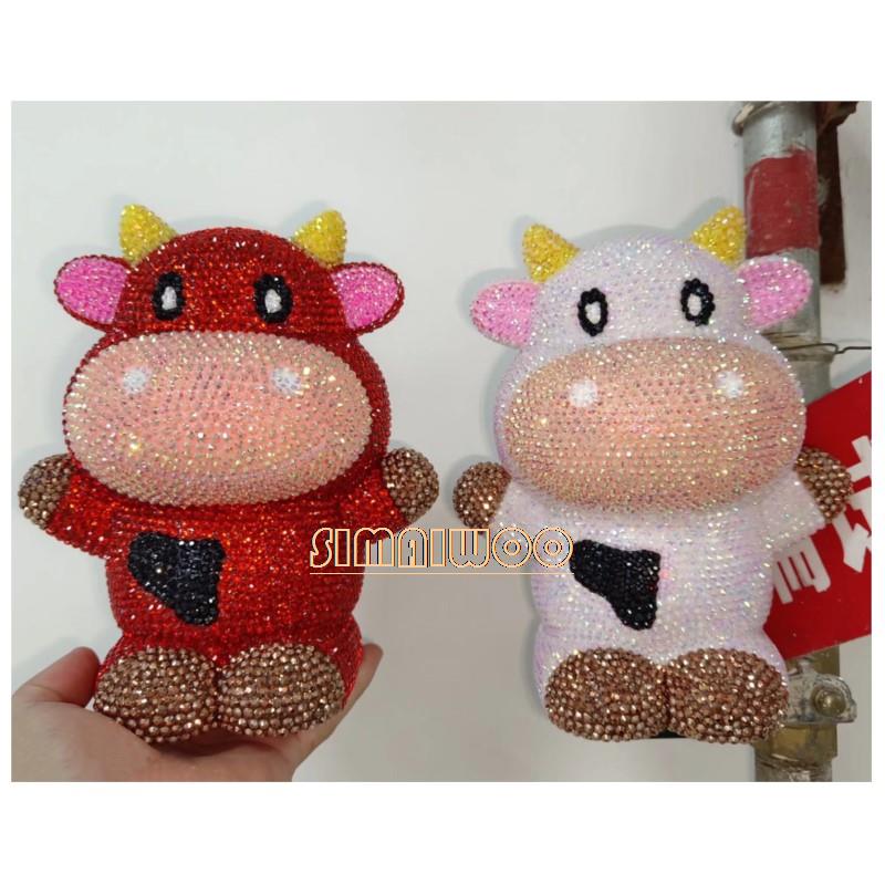 DIY Rhinestone Art Cow Doll To - Kids Toys Exhibition avaliação e preço