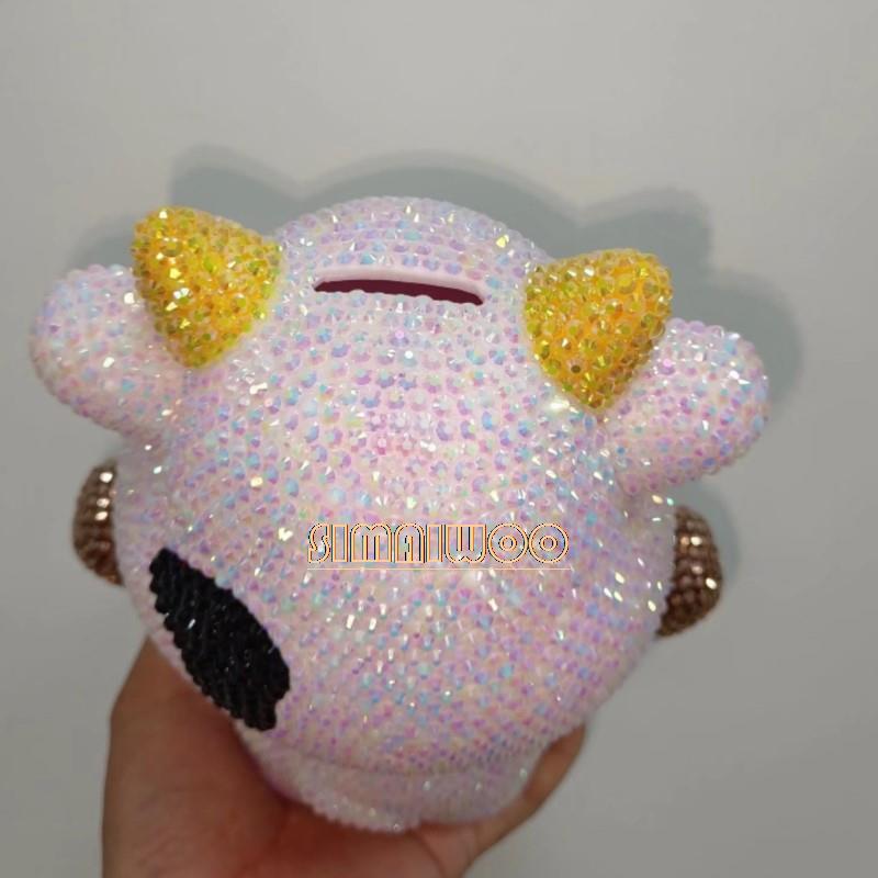 DIY Rhinestone Art Cow Doll To - Kids Toys Exhibition avaliação e preço