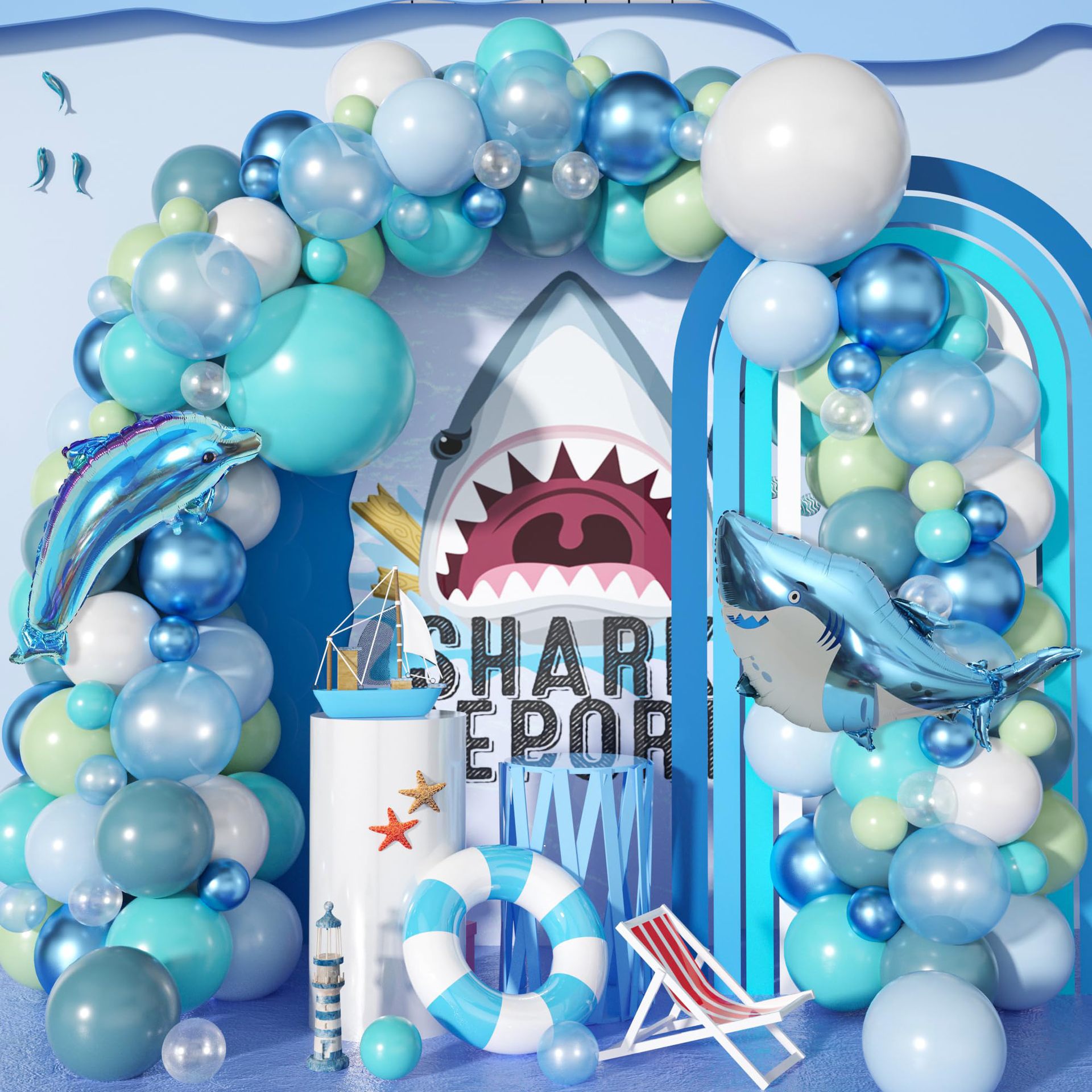 101Pcs A set of Ocean themed s - Water Balloon Set avaliação e preço