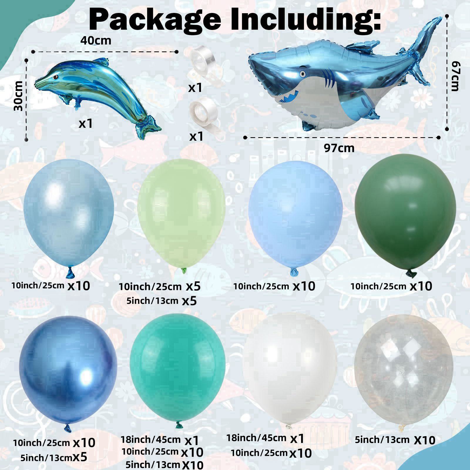 101Pcs A set of Ocean themed s - Water Balloon Set avaliação e preço