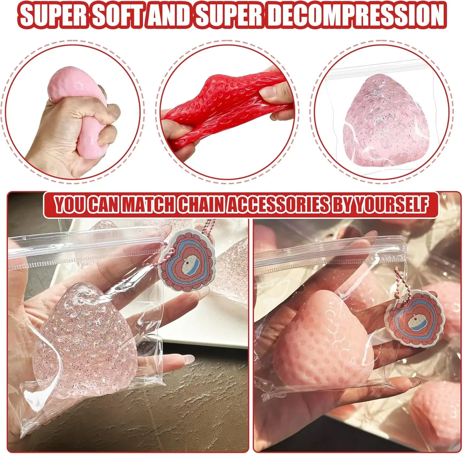 1Pc Squishy Big Strawberry Squ - Kids Toys Entertainer avaliação e preço