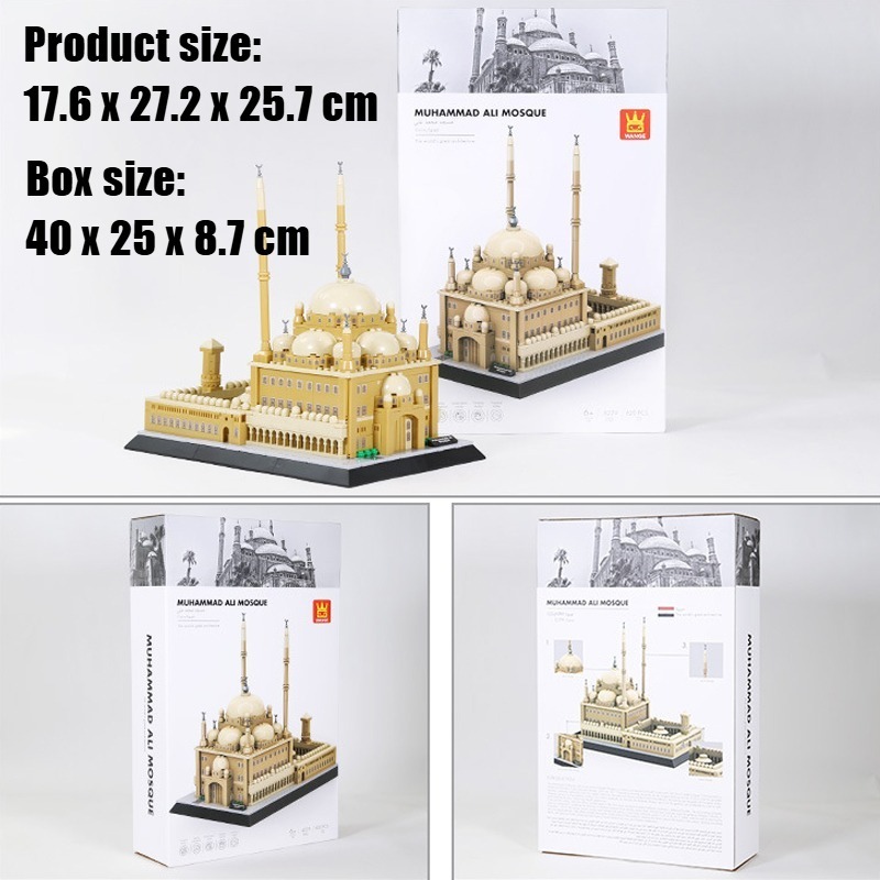 620PCS Egypt Muhammad Ali Mosq - Kids Toys Egypt avaliação e preço