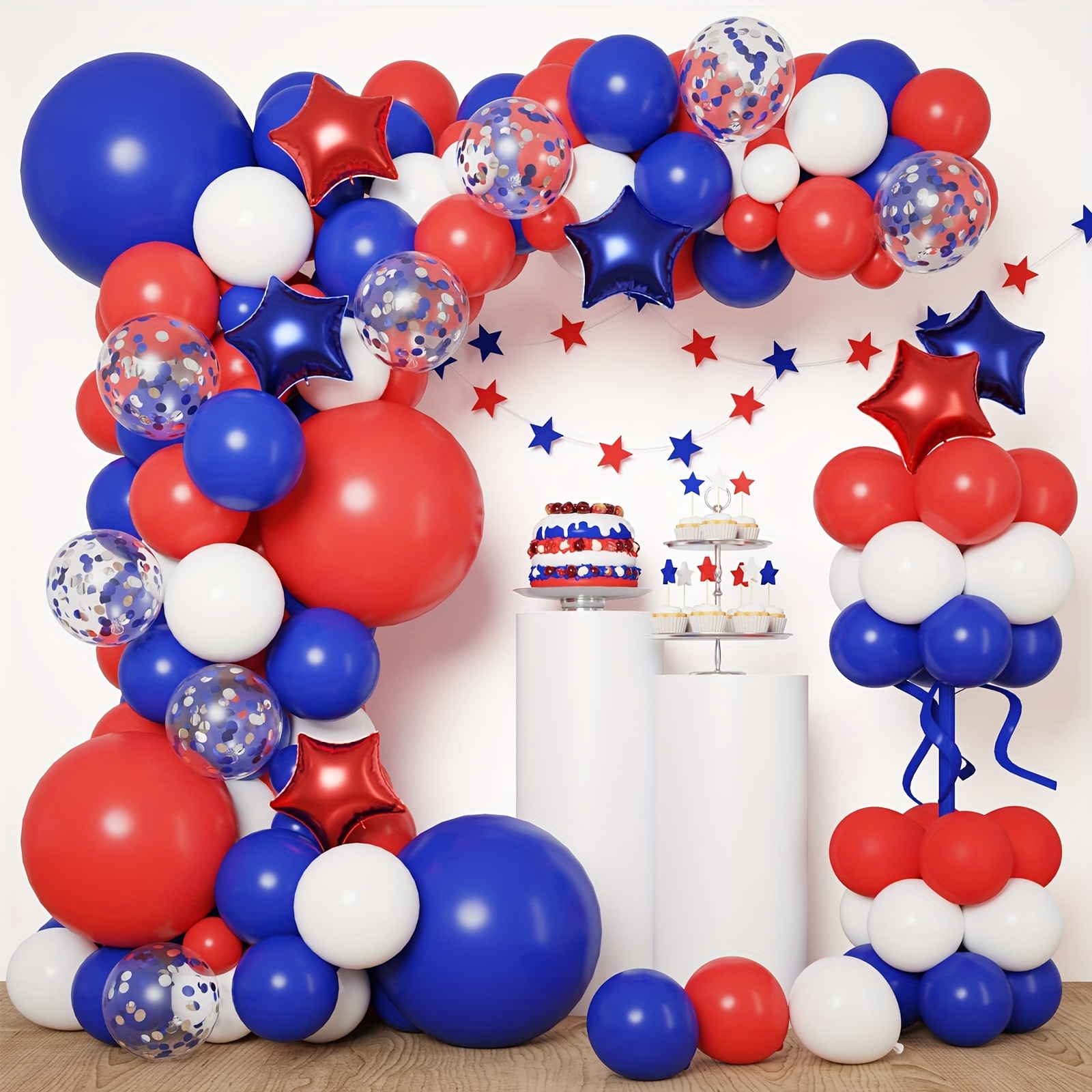 158 Sets Red White Blue Balloo - Water Balloon Set avaliação e preço