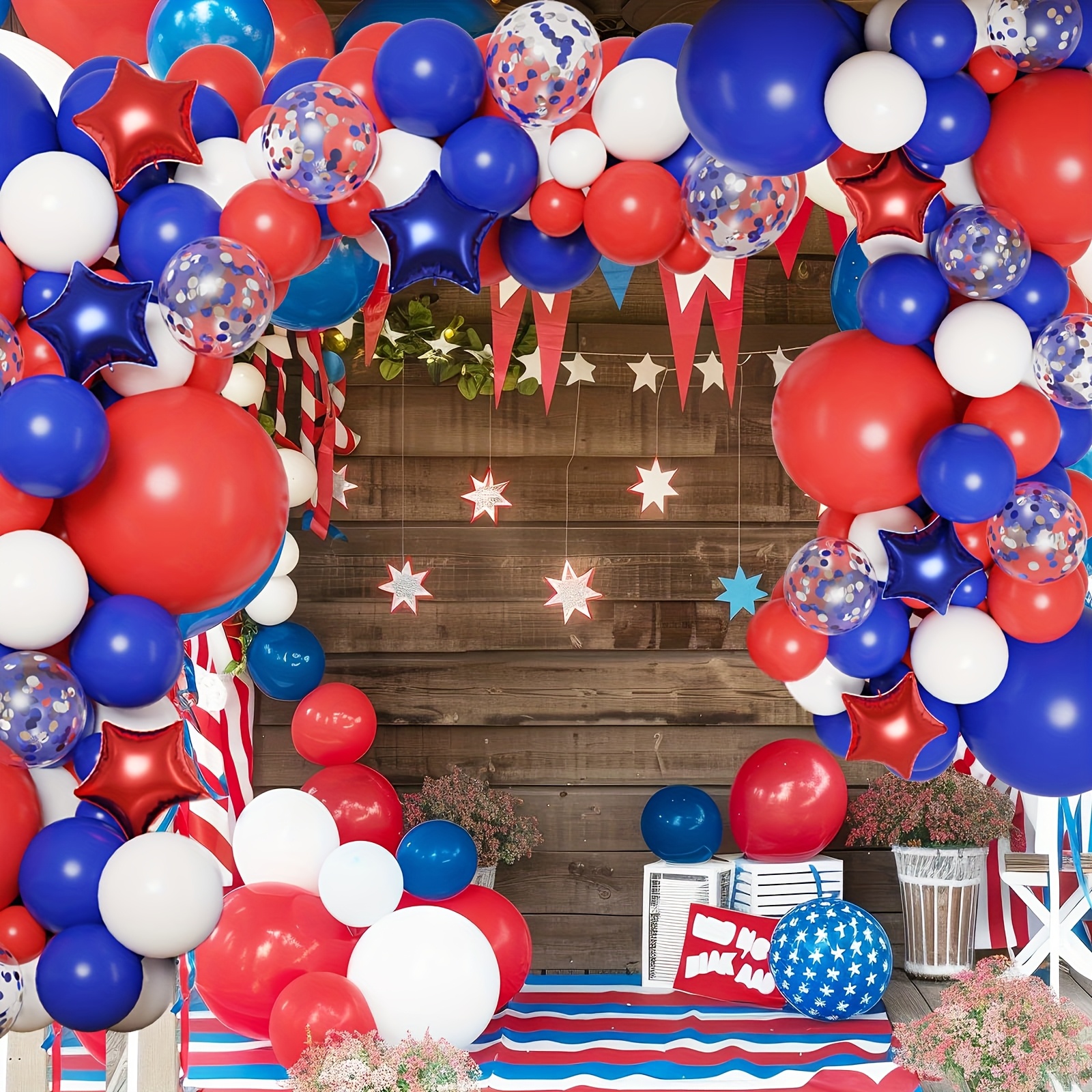 158 Sets Red White Blue Balloo - Water Balloon Set avaliação e preço