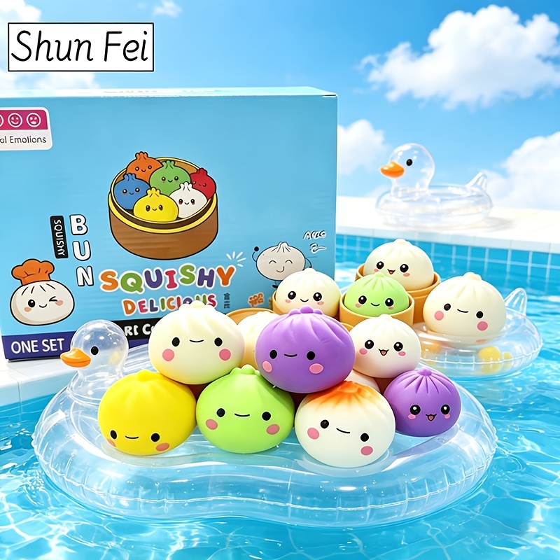 1PC Colorful Steamed Bun Squis - Kids Toys Basket avaliação e preço