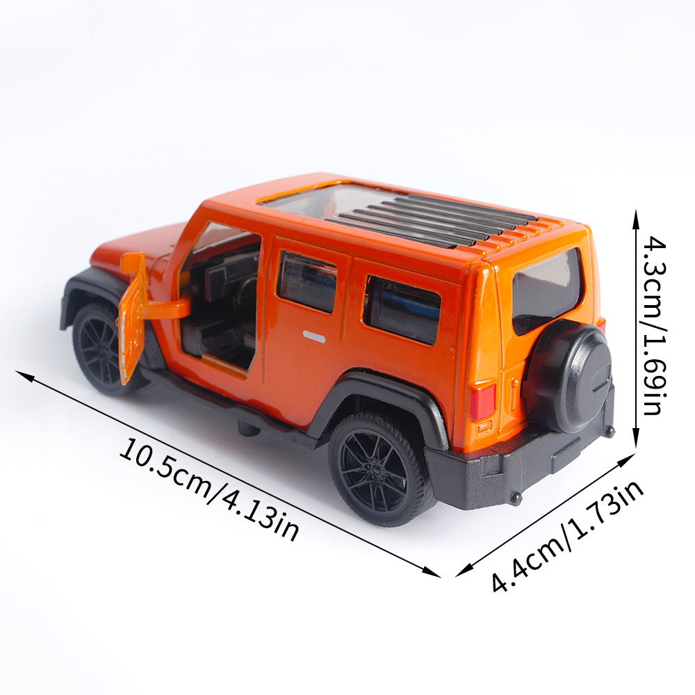 1:43 Orange Jeep Wrangler Die- - Kids Toys Jeep avaliação e preço