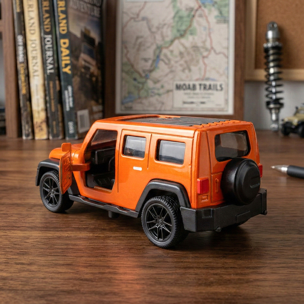 1:43 Orange Jeep Wrangler Die- - Kids Toys Jeep avaliação e preço