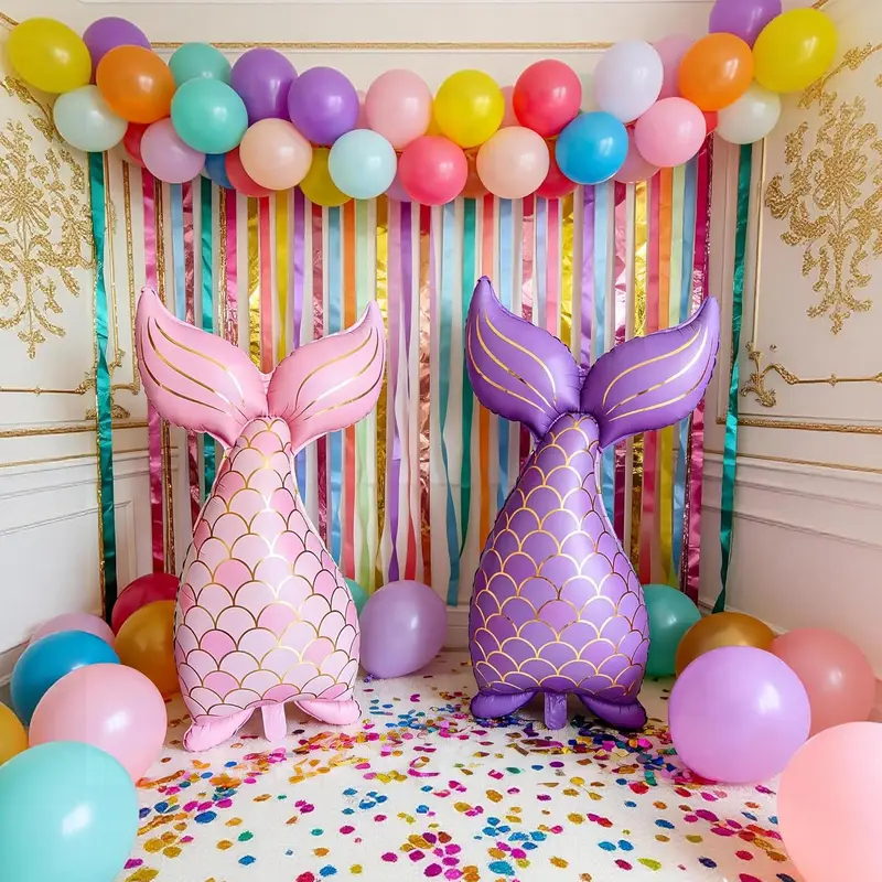 5PCS Mermaid Birthday Decor Se - Water Balloon Set avaliação e preço
