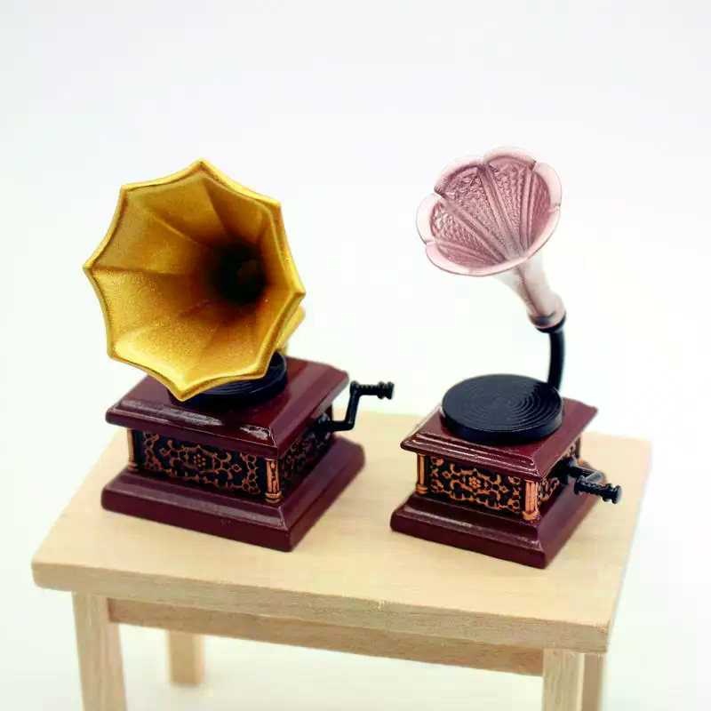 Dollhouse Vintage Phonograph M - Kids Toys Play avaliação e preço