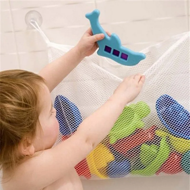 Baby Bathroom Mesh Bath Bag Ki - Kids Toys Basket avaliação e preço